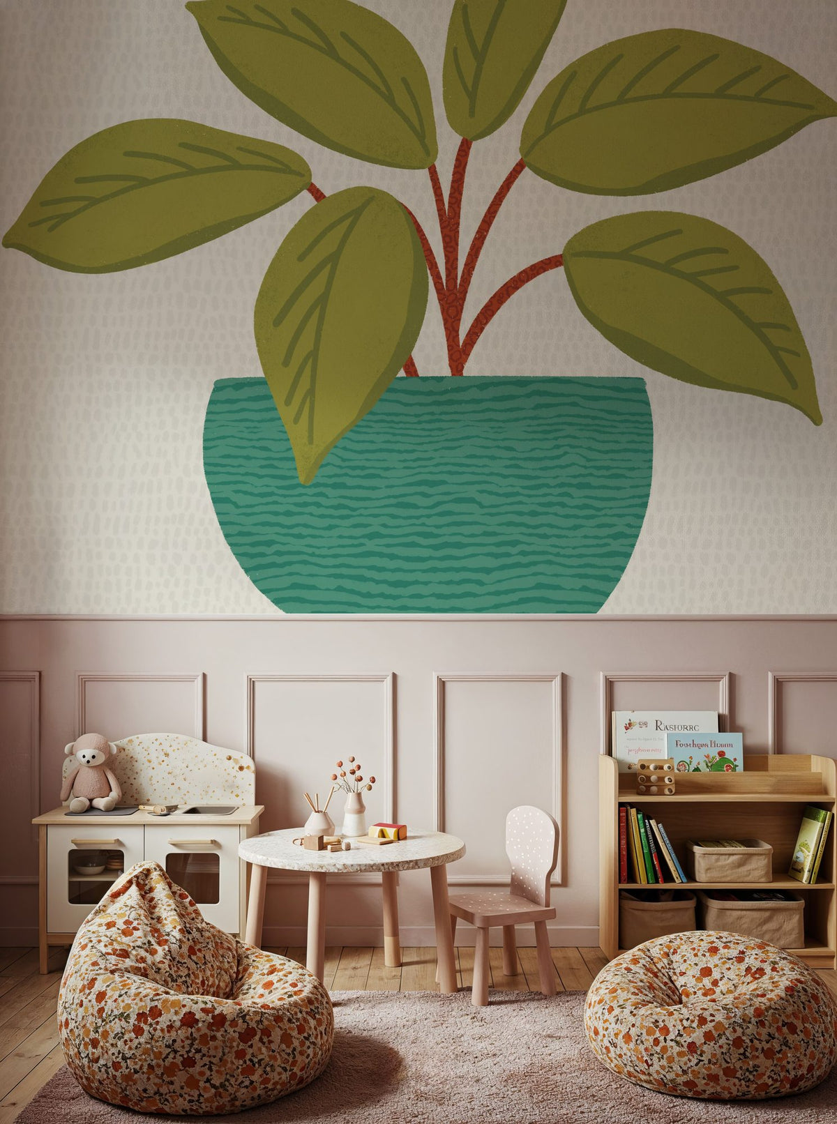 Potted Plant VIII Mural Wallpaper - room preview 03