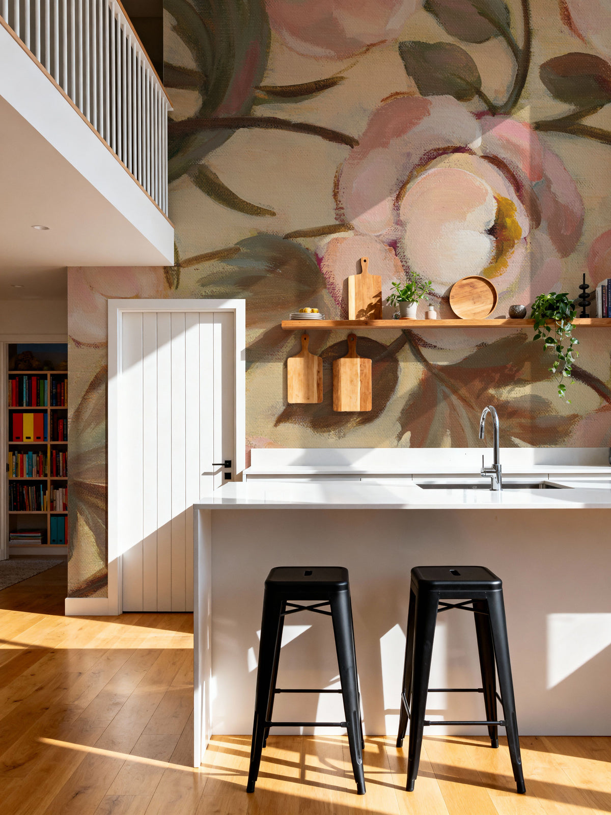 Garden Peonies I Mural Wallpaper - room preview 03