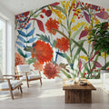November Flowers Mural Wallpaper - room preview 03
