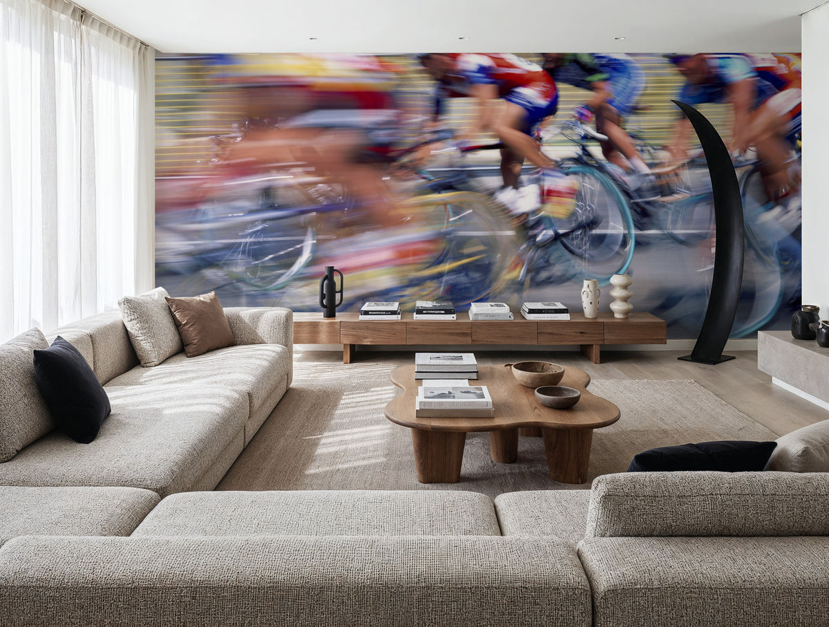 Cycling Velocity Mural Wallpaper - room preview 03