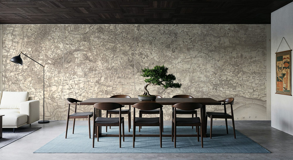 Along the River Thames Mural Wallpaper - room preview 03