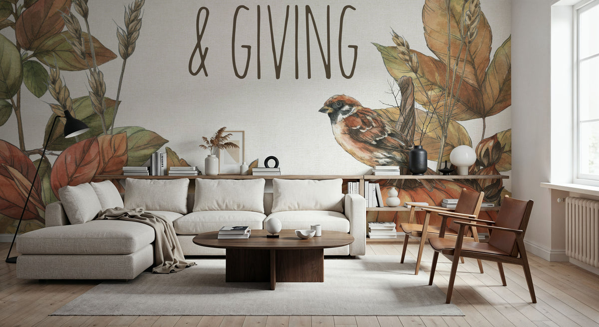 Harvest Home V Mural Wallpaper - room preview 03