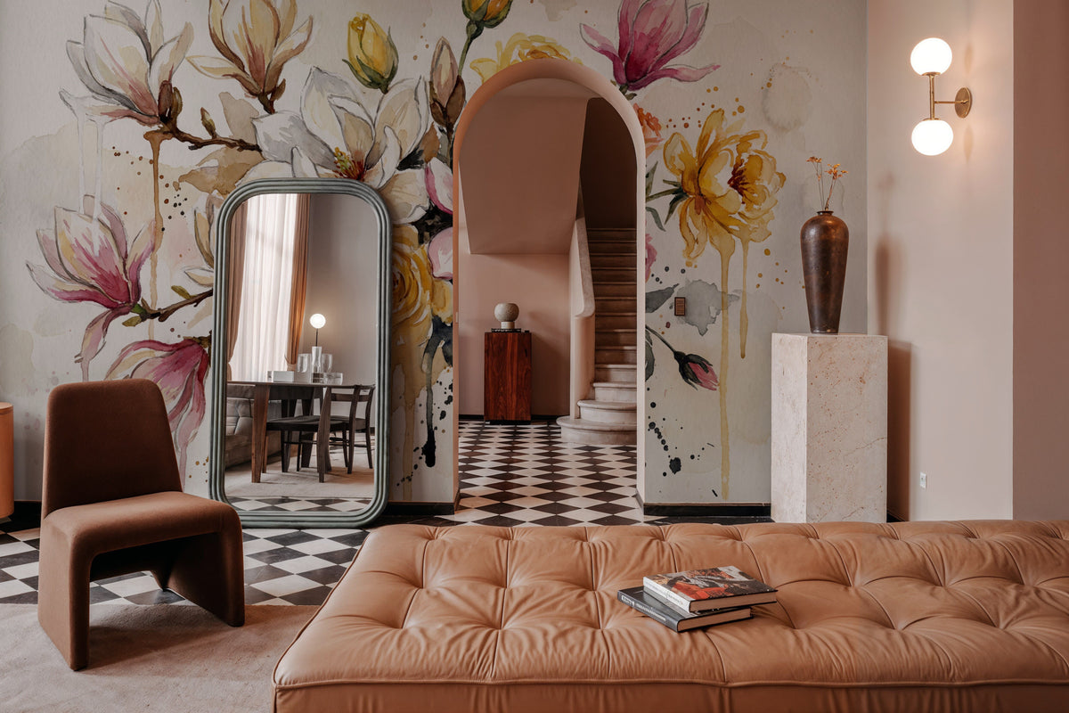Spring Bouquet II - Watercolor Flower Series Mural Wallpaper - room preview 03