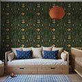 Friends Forever, Forest Green Mural Wallpaper - room preview 03