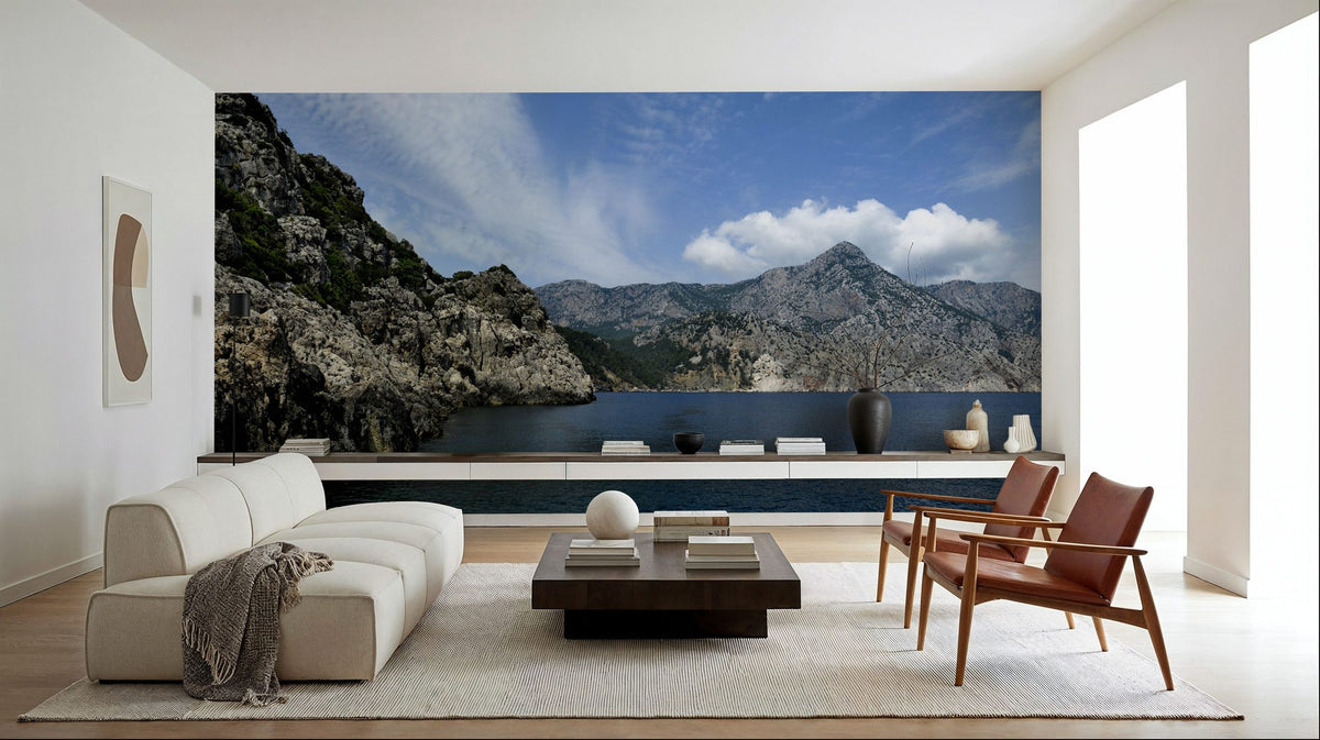 Rugged Coastal Majesty Mural Wallpaper - room preview 03
