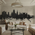 Nottingham England Skyline Concrete Mural Wallpaper - room preview 03