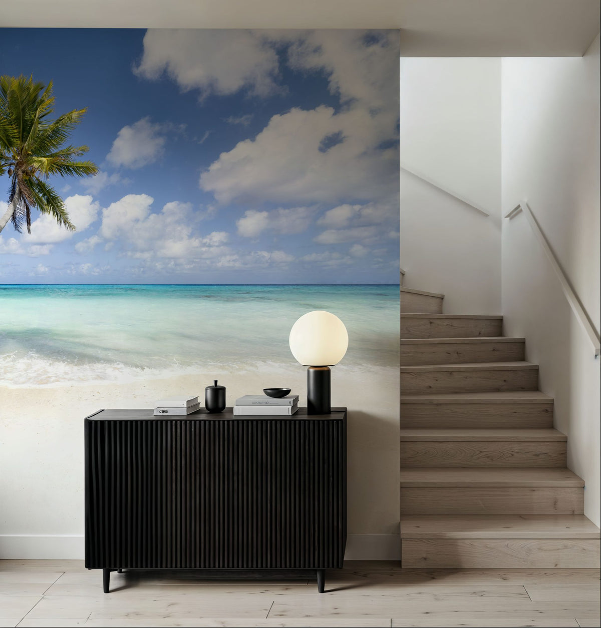 Hanging Palm Tree Mural Wallpaper - room preview 03
