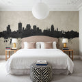 Quebec Canada Skyline Concrete Mural Wallpaper - room preview 03