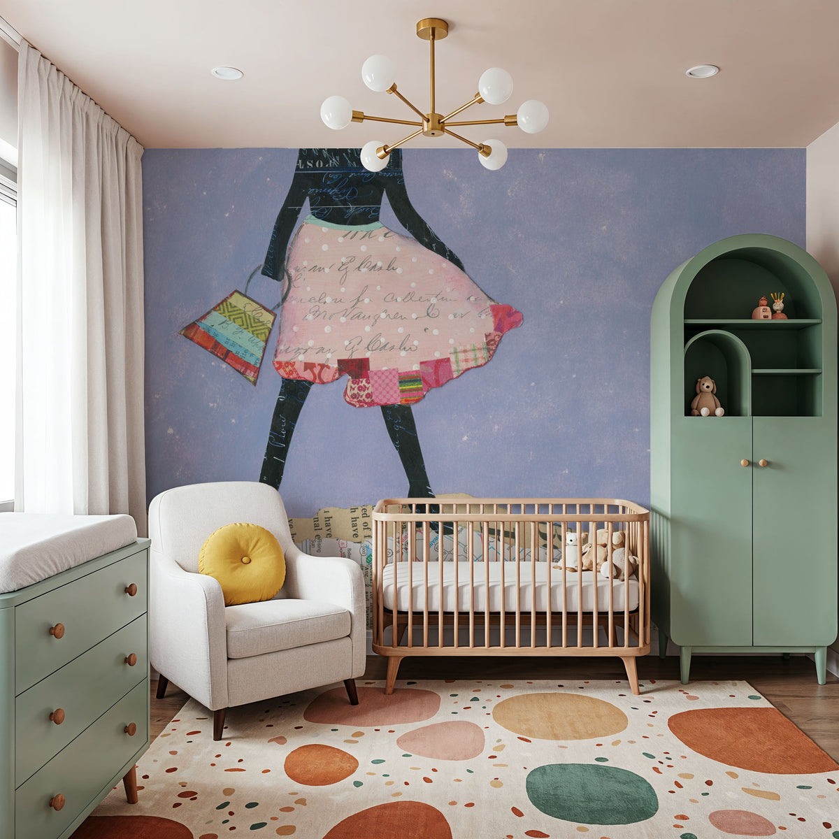 Flirty Skirts III Mural Wallpaper - room preview 03