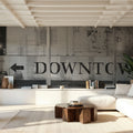 Downtown Arrow Mural Wallpaper - room preview 03