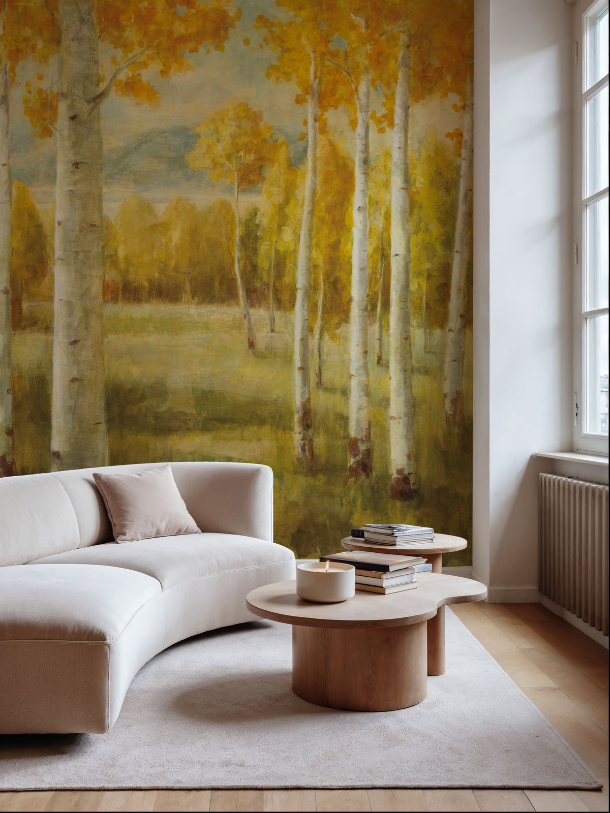 Aspen Birches Mural Wallpaper - room preview 03