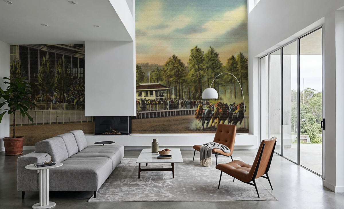 Greetings From the Race Track Mural Wallpaper - room preview 03