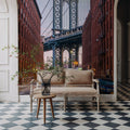 Manhattan Bridge From Dumbo Close Mural Wallpaper - room preview 03