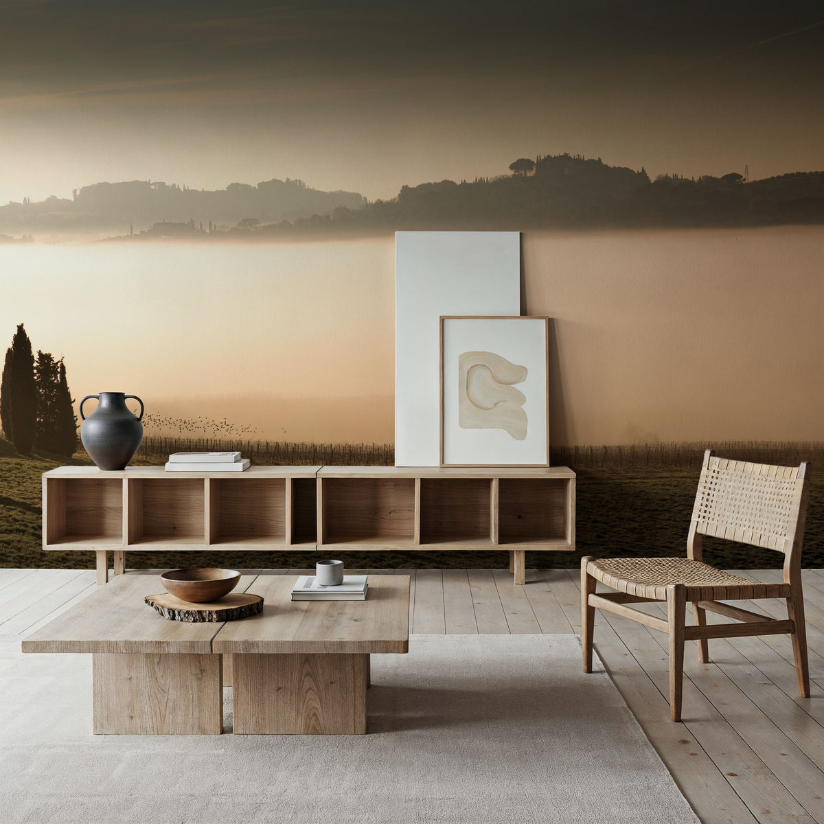 Foggy Grapes Mural Wallpaper - room preview 03