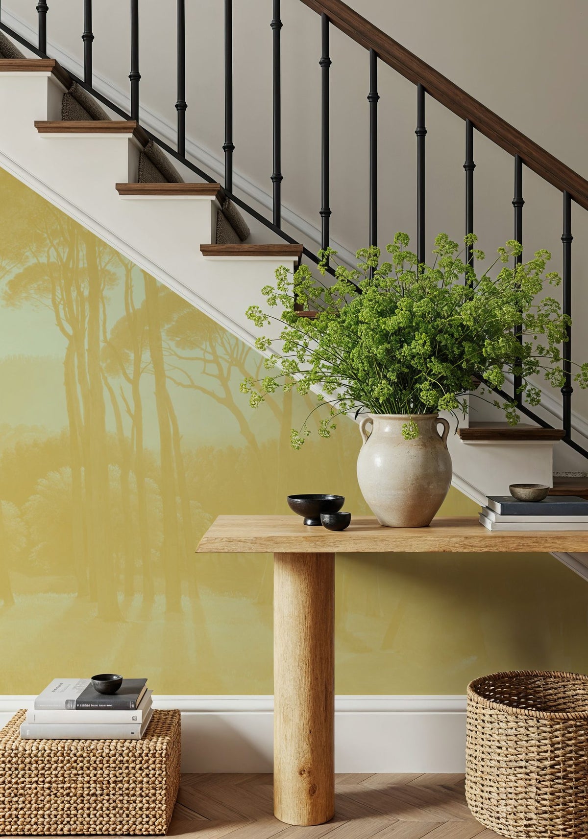Mediterranean Pine Landscape, Citrus Mural Wallpaper - room preview 03