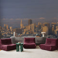 Golden Metropolis Dusk II Mural Wallpaper - room preview 03