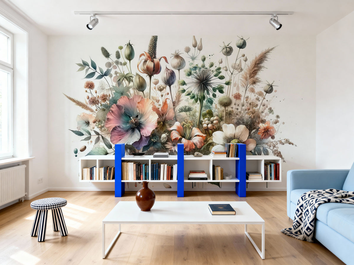 Symphony of Botanical Wonders Mural Wallpaper - room preview 03