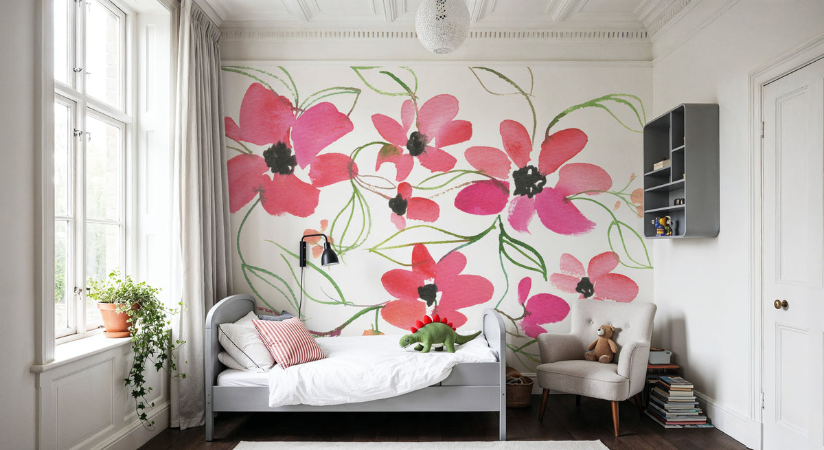 Mini Blooms Mural Wallpaper - room preview 03
