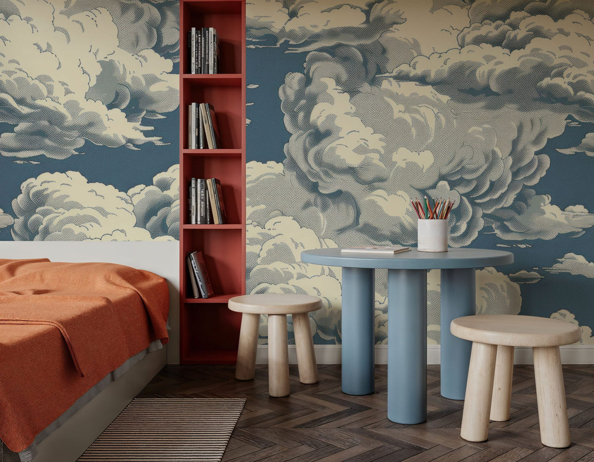 Daydreamer Clouds Mural Wallpaper - room preview 03