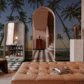 Golden Hour Palms Mural Wallpaper - Neutral Tone - room preview 03
