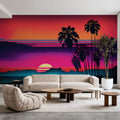 Evening Beach Mural Wallpaper - room preview 03