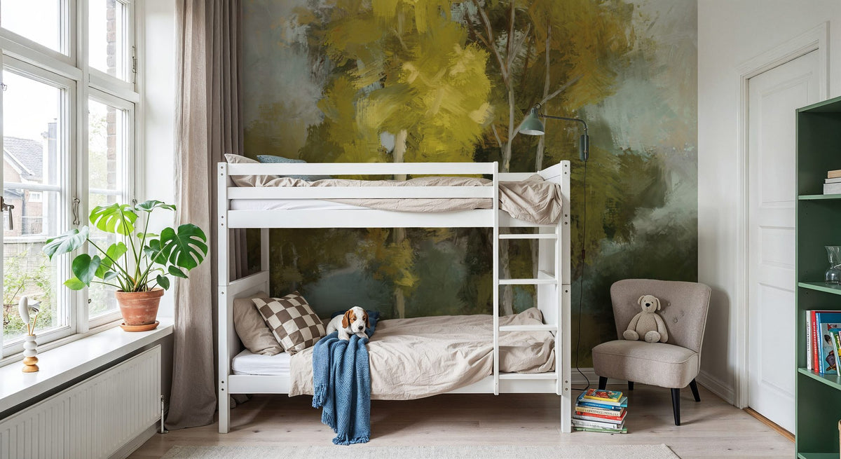 Pair of Trees II Mural Wallpaper - room preview 03