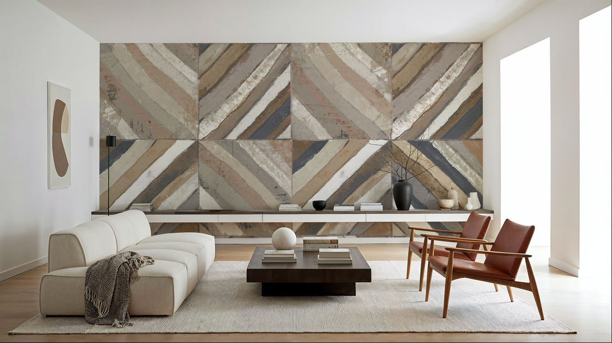 The Center II Abstract Dark Mural Wallpaper - room preview 03