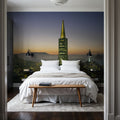 City Spire Sunset Mural Wallpaper - room preview 03