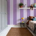 Circus Stripes, Purple on Purple Mural Wallpaper - room preview 03