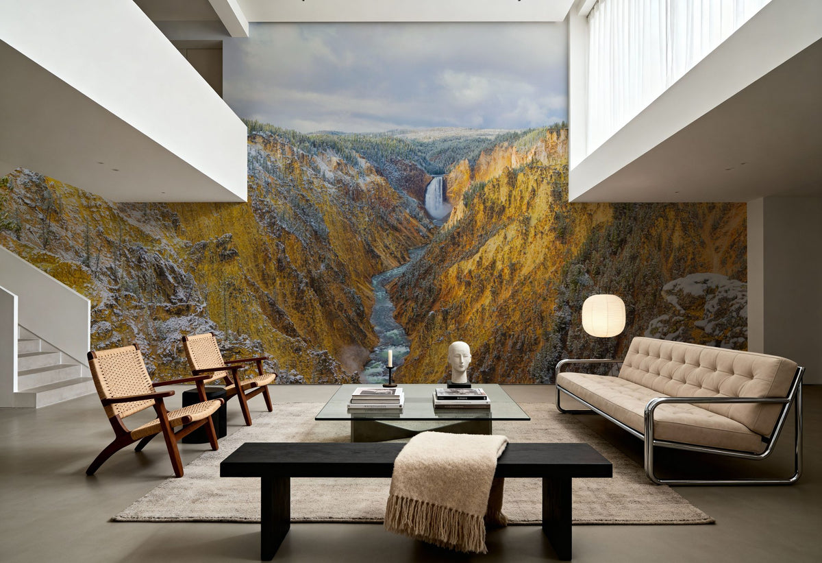 Lower Falls Mural Wallpaper - room preview 03