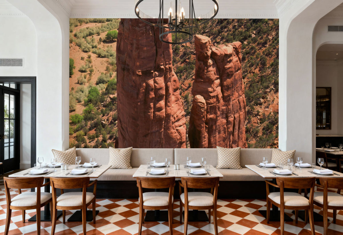Crimson Buttes of Monument Valley Mural Wallpaper - room preview 03
