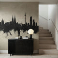 Cologne Germany Skyline Concrete Mural Wallpaper - room preview 03