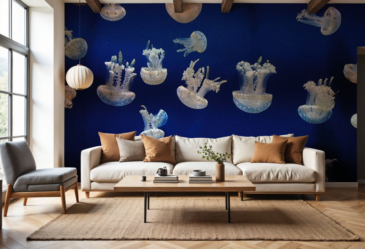 Jellyfish Mural Wallpaper - room preview 03