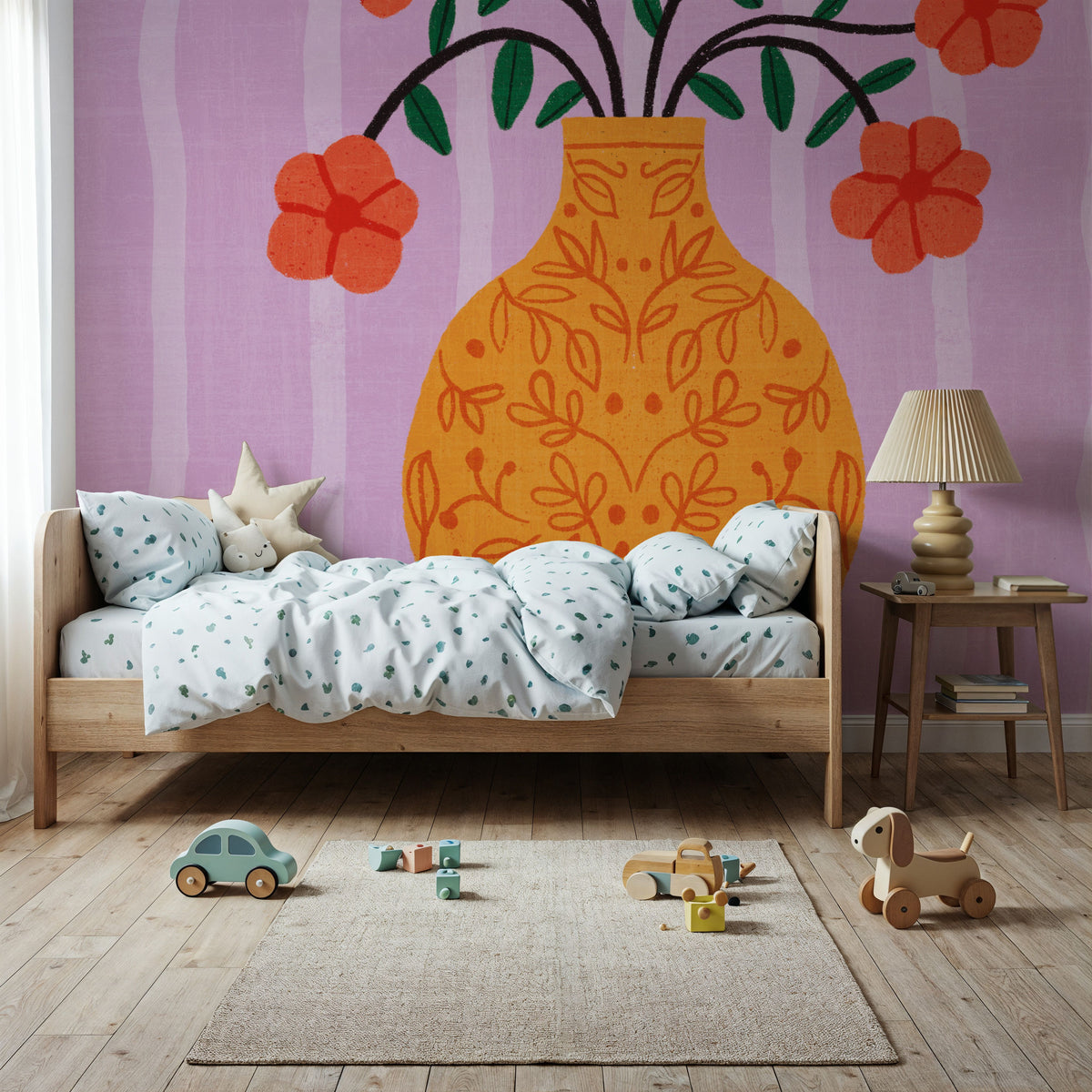 Still Blooms III Mural Wallpaper - room preview 03