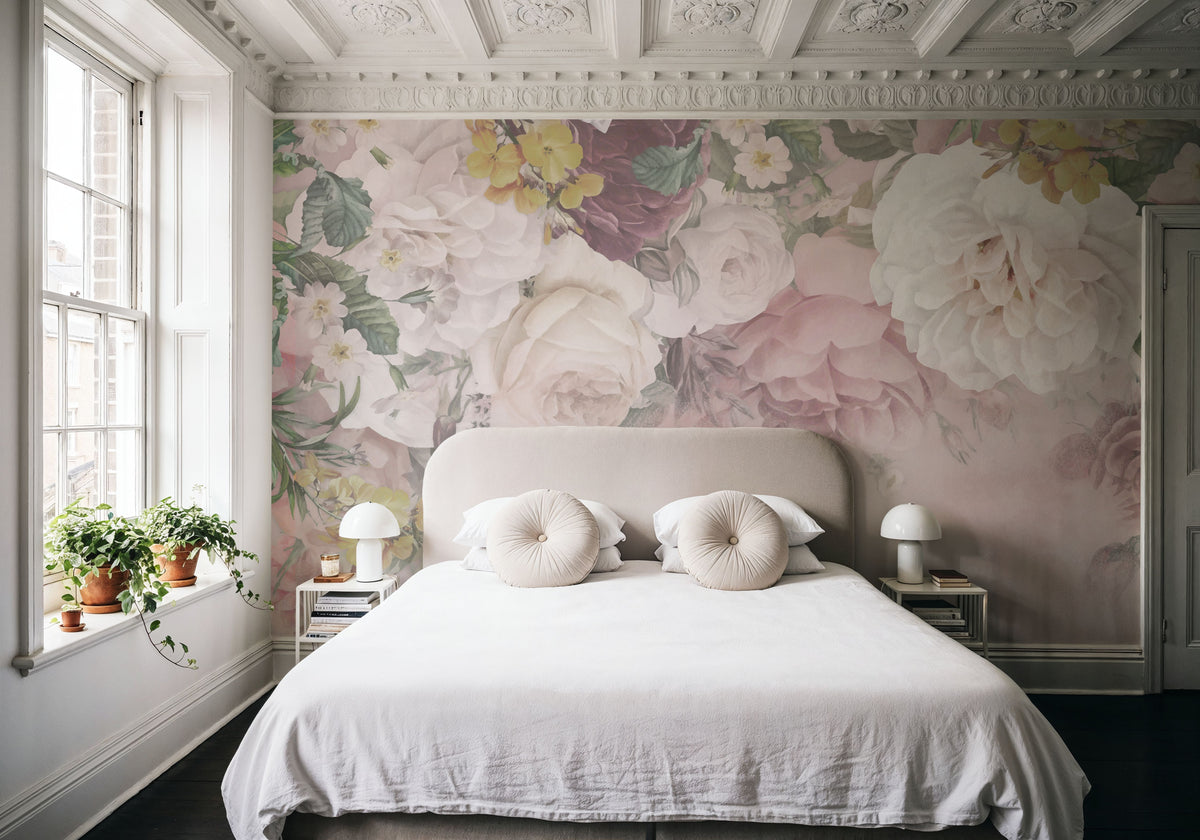 Gentle Flowers Mural Wallpaper - room preview 03
