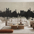 Marseille France Skyline Concrete Mural Wallpaper - room preview 03