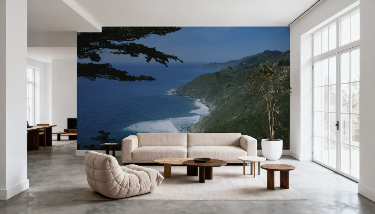 Coastal Overlook Mural Wallpaper - room preview 03