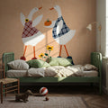 Ducks in the Pumpkin Patch V Mural Wallpaper - room preview 03