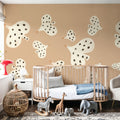 Birds Flying High, Peach Mural Wallpaper - room preview 03