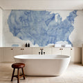 US State Map - Iria Wash Mural Wallpaper - room preview 03