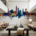 Zadar Croatia Skyline Blue & Bronze Mural Wallpaper - room preview 03