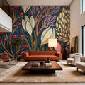 Enchanted Floral Forest Mural Wallpaper - room preview 03