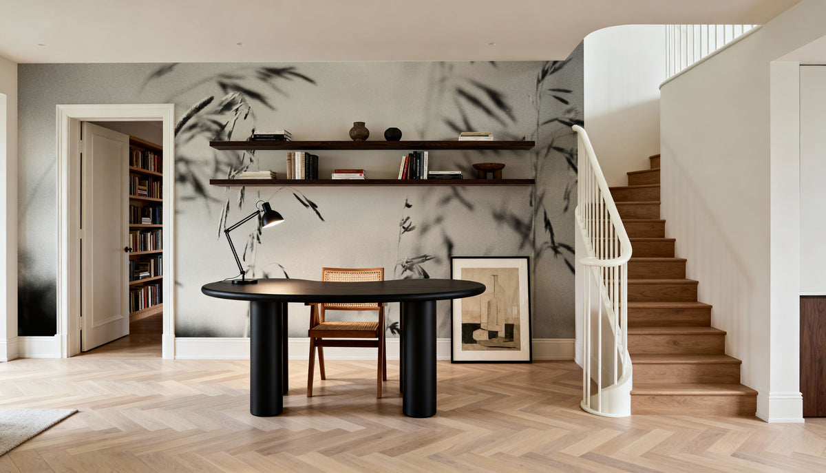 Windy Wheat Fields I Mural Wallpaper - room preview 03