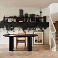 Essen Germany Skyline Black & White Mural Wallpaper - room preview 03