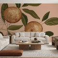 Orange Study I Mural Wallpaper - room preview 03