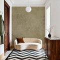 Subtle Plaster Wall, Butter Yellow Mural Wallpaper - room preview 03