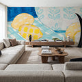 Tablescape Lemons Mural Wallpaper - room preview 03