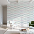 Ocean Waves White Mural Wallpaper - room preview 03
