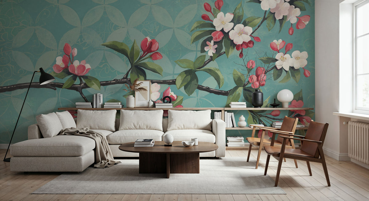Cherry Blossoms Mural Wallpaper - room preview 03