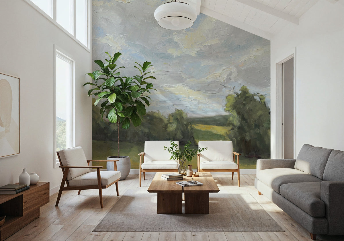 Sweeping Fields Mural Wallpaper - room preview 03